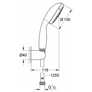 Bộ tay + gác sen Grohe 27799001