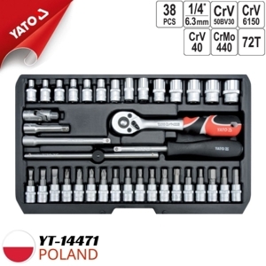 Bộ tay vặn tổng hợp 1/4" Yato YT-14471