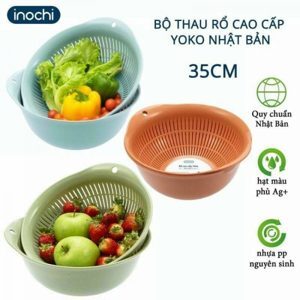 Bộ thau rổ cao cấp Yoko 35cm