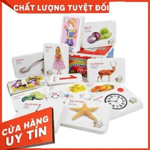 Bộ thẻ học song ngữ 16 chủ đề 416 chiếc