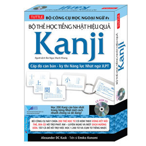 Bộ Thẻ Học Tiếng Nhật Hiệu Quả Kanji Tác giả Emiko Konomi - Alexander DC Kask
