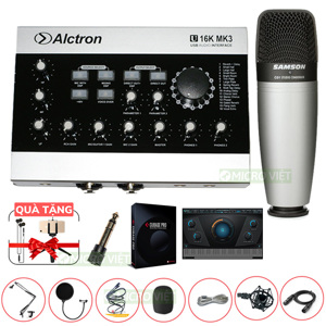 Bộ thu âm Alctron U16K MK3 + Micro Samson C01