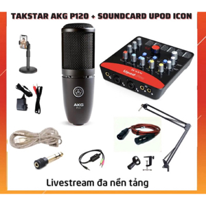 Bộ thu âm Icon Upod Pro + Micro AKG P120