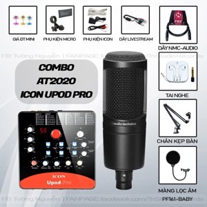 Bộ thu âm Icon Upod Pro + Micro Technica AT2020