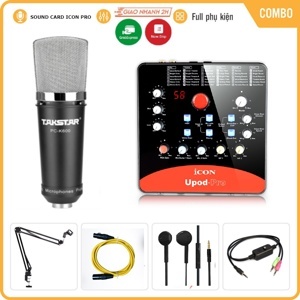 Bộ thu âm Icon Upod Pro + Micro Takstar PC K600