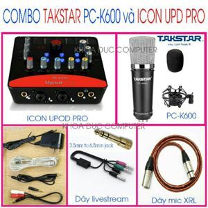 Bộ thu âm Icon Upod Pro + Micro Takstar PC K600