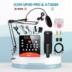 Bộ thu âm Icon Upod Pro + Micro Technica AT2020