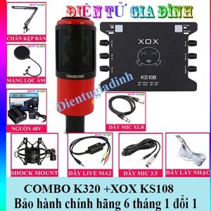 Bộ thu âm KS108 + Micro Takstar PC K320