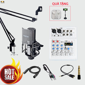 Bộ thu âm Mixer E4 + Micro K850