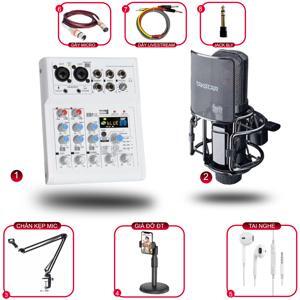 Bộ thu âm Mixer E4 + Micro K850