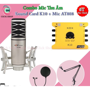 Bộ thu âm XOX K10 + Micro AQTA AT-808