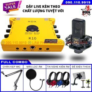 Bộ thu âm XOX K10 + Micro LGT 240