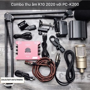 Bộ thu âm XOX K10 + Micro Takstar PC K200