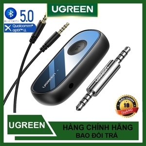 Bộ thu bluetooth 5.0 sử dụng trên ô tô, loa chính hãng hỗ trợ APTX Ugreen 70304