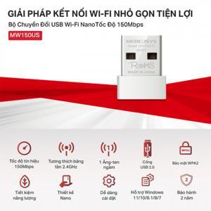 Bộ thu Wireless Mercusys MW150US USB Chuẩn N 150Mbps