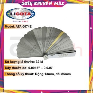 Bộ thước lá đo khe hở 32 lá Licota ATA-0074E