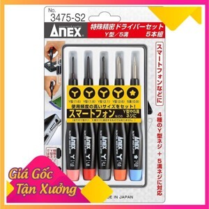 Bộ tô vít mini chữ Y Anex No.3475-S2