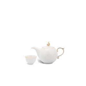 Bộ trà 0.3L Mẫu đơn IFP chỉ vàng
