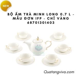 Bộ trà 0.7L Mẫu đơn IFP chỉ vàng 68701301403