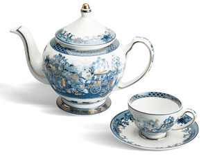 Bộ trà 0.8L Hoàng Cung Hồn Quê Vàng 01084037503 Minh Long