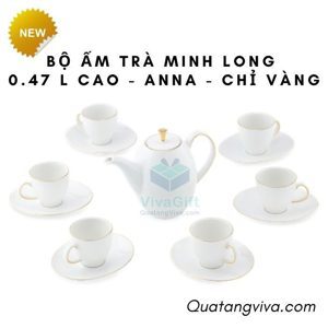 Bộ trà cao 0.47L Anna Chỉ Vàng 68470301403 Minh Long