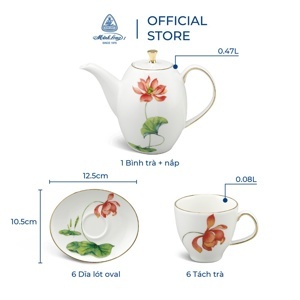 Bộ trà cao 0.47L Anna Hương Sen 68470342103