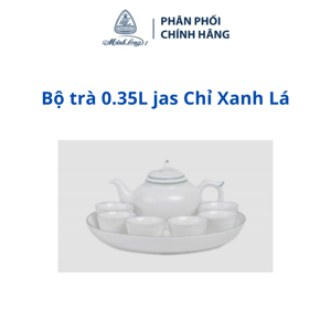 Bộ trà Jasmine chỉ xanh lá 0.35L