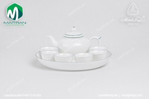 Bộ trà Jasmine chỉ xanh lá 0.35L