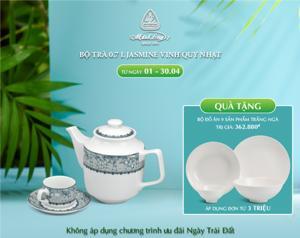 Bộ trà Jasmine Vinh Quy Nhạt 01071119703 Minh Long - 0.7L