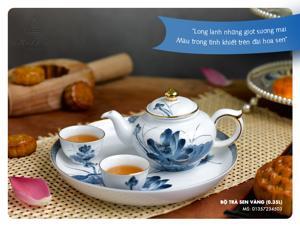 Bộ trà Minh Long Jasmine Sen Vàng -  0.35L