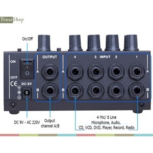 Bộ trộn micro Earobe MIX-428