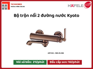 Bộ trộn nổi 2 đường nước Kyoto Hafele 589.35.036