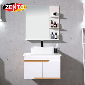 Bộ tủ, chậu, bàn đá, kệ gương lavabo Zento ZT-LV898