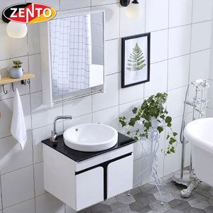 Bộ tủ, chậu, bàn đá, kệ gương Lavabo ZT-LV891