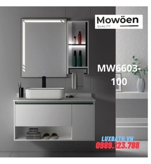 Bộ tủ chậu cao cấp đèn Led Mowoen MW6603-100