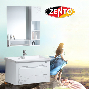 Bộ tủ, chậu, kệ gương Lavabo Zento LV999