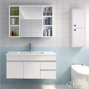 Bộ tủ, chậu, kệ gương Lavabo ZT-LV881