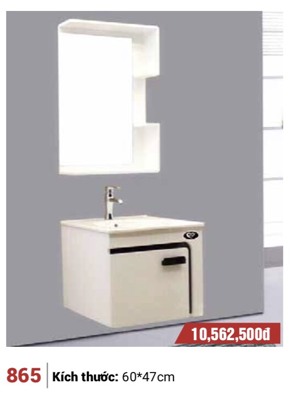 Bộ tủ chậu lavabo nhựa PVC Sáng Tạo 865