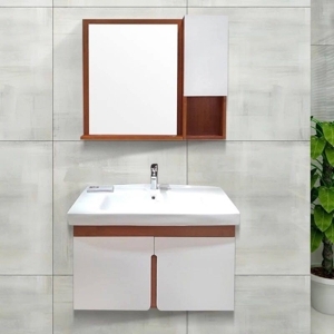 Bộ tủ chậu lavabo nhựa PVC Sáng Tạo 884