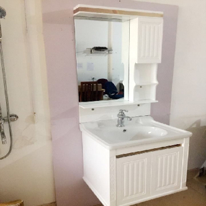 Bộ tủ chậu lavabo nhựa PVC Sáng Tạo 861