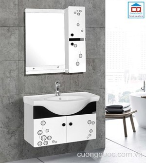 Bộ tủ chậu nhựa PVC Bross BRS-398
