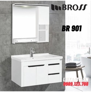 Bộ tủ chậu nhựa PVC Bross BR 901