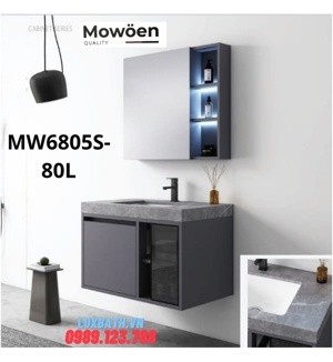 Bộ tủ chậu phòng tắm cao cấp Mowoen MW6805S – 80L