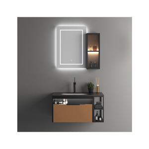 Bộ tủ chậu và tủ gương led size 800mm Mowoen MW6622-80