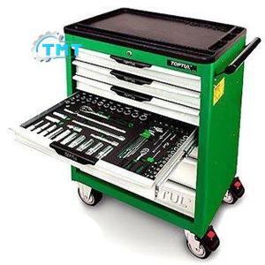 Bộ tủ dụng cụ 7 ngăn xanh 261 chi tiết Toptul GV-26105