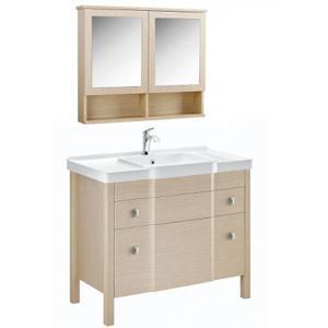 Bộ Tủ Lavabo Moen BC2305-101WD + BC2306-001WD Đặt Sàn Kèm Tủ Gương