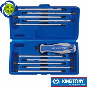 Bộ tua vít 11 chi tiết hoa thị Kingtony 32518MR02
