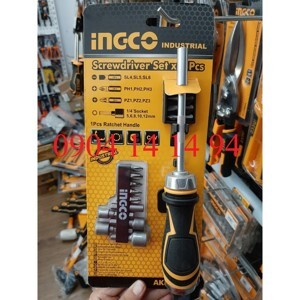 Bộ tua vít 15 đầu Ingco AKISD1508