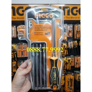 Bộ tua vít 18 đầu INGCO AKISD0181