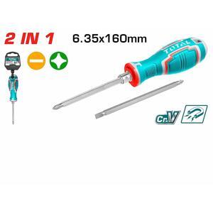Bộ tua vít 2 đầu 160mm Total THT250206